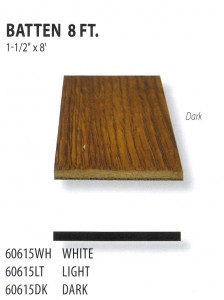 60615WH 60615LT 60615DK BATTEN 8 FOOT