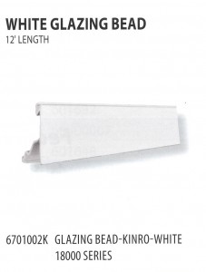 6701002K WHITE GLAZING BEAD