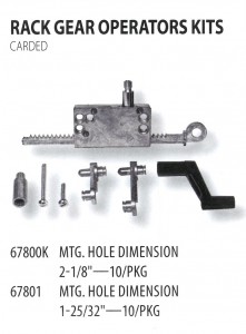 67800K 67801 RACK GEAR OPERATORS KITS