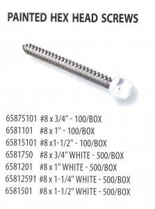 68575101-6581501 PAINTED HEX HEAD SCREWS