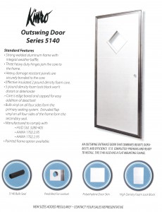 OUTSWING DOOR SERIES 5140