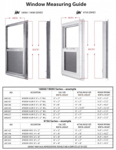 WINDOW MEASURING GUIDE